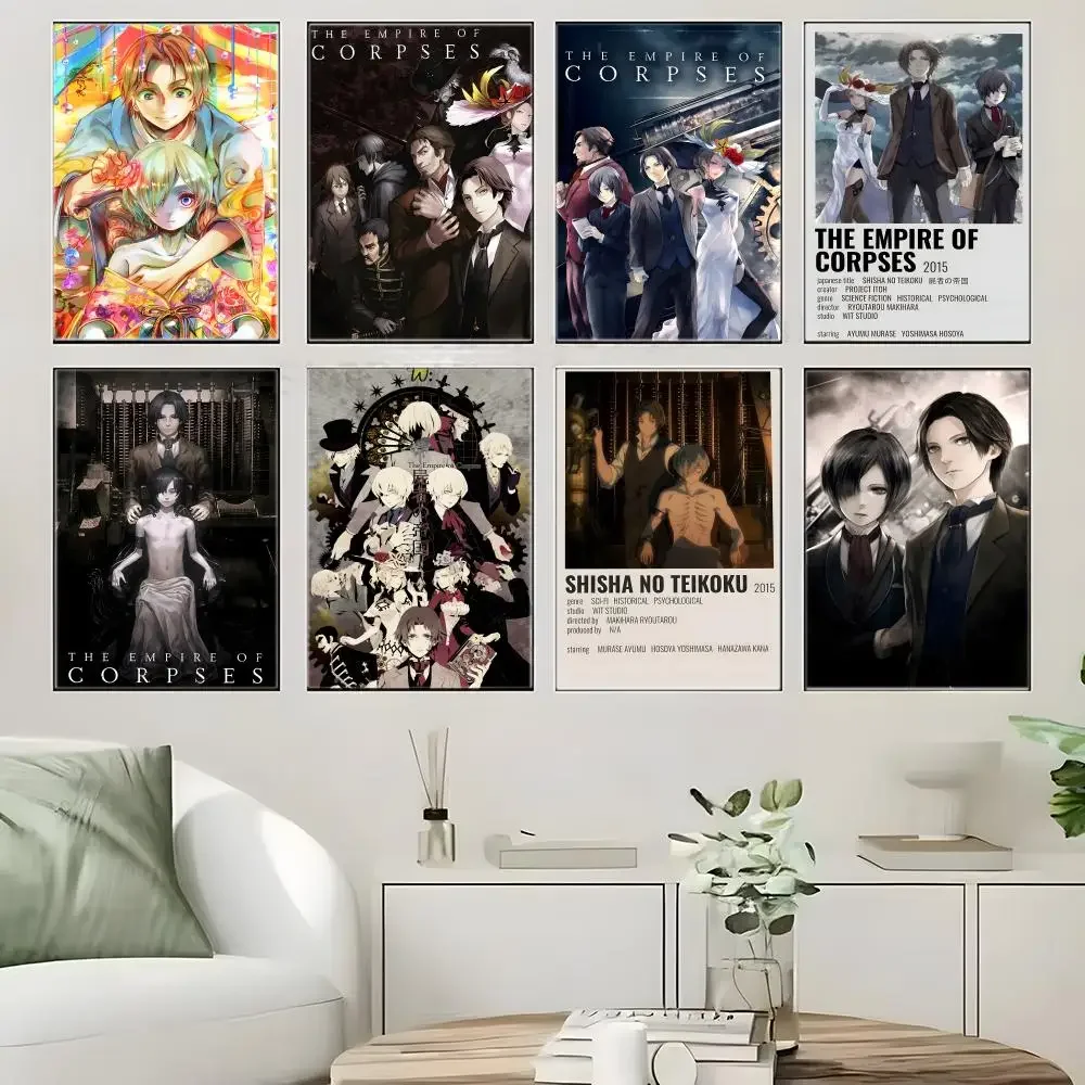 Anime T-The Empire Of Corpses Poster Self-adhesive Art Waterproof Paper Sticker Coffee House Bar Room Wall Decor