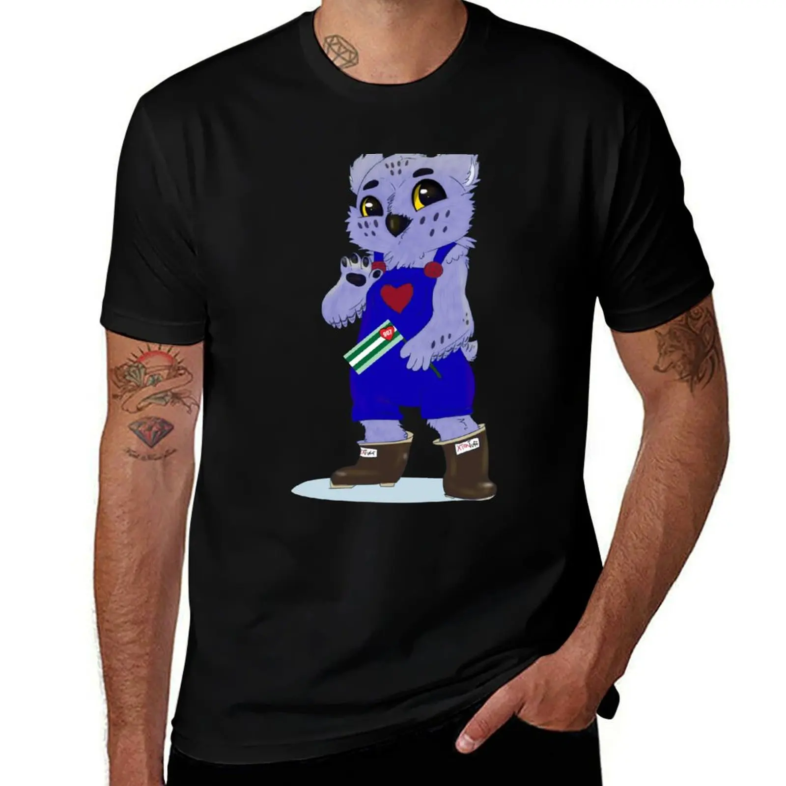 Troop 907 mascot with flag T-Shirt t shirt personalised T-Shirt