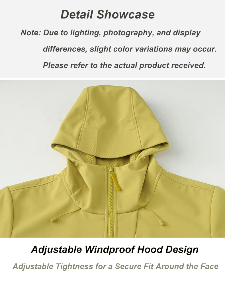 EUMERGX Herren Damen Wasserdichte Softshell-Jacke mit Innenfleece Warme Windjacke Unisex Wander- Kletter- Trekking-Outdoor-Regenjacke – Detail 13