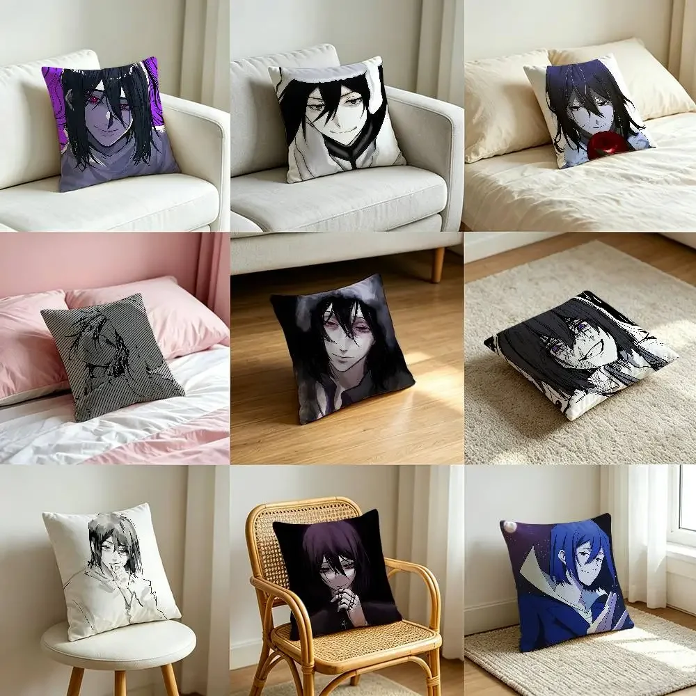 F-Fyodor-D-dostoevsky B-Bungo Stray DogsS Customizable Square Pillowcases, Stylish And Soft, Perfect For Beds, Cars, And Sofas.