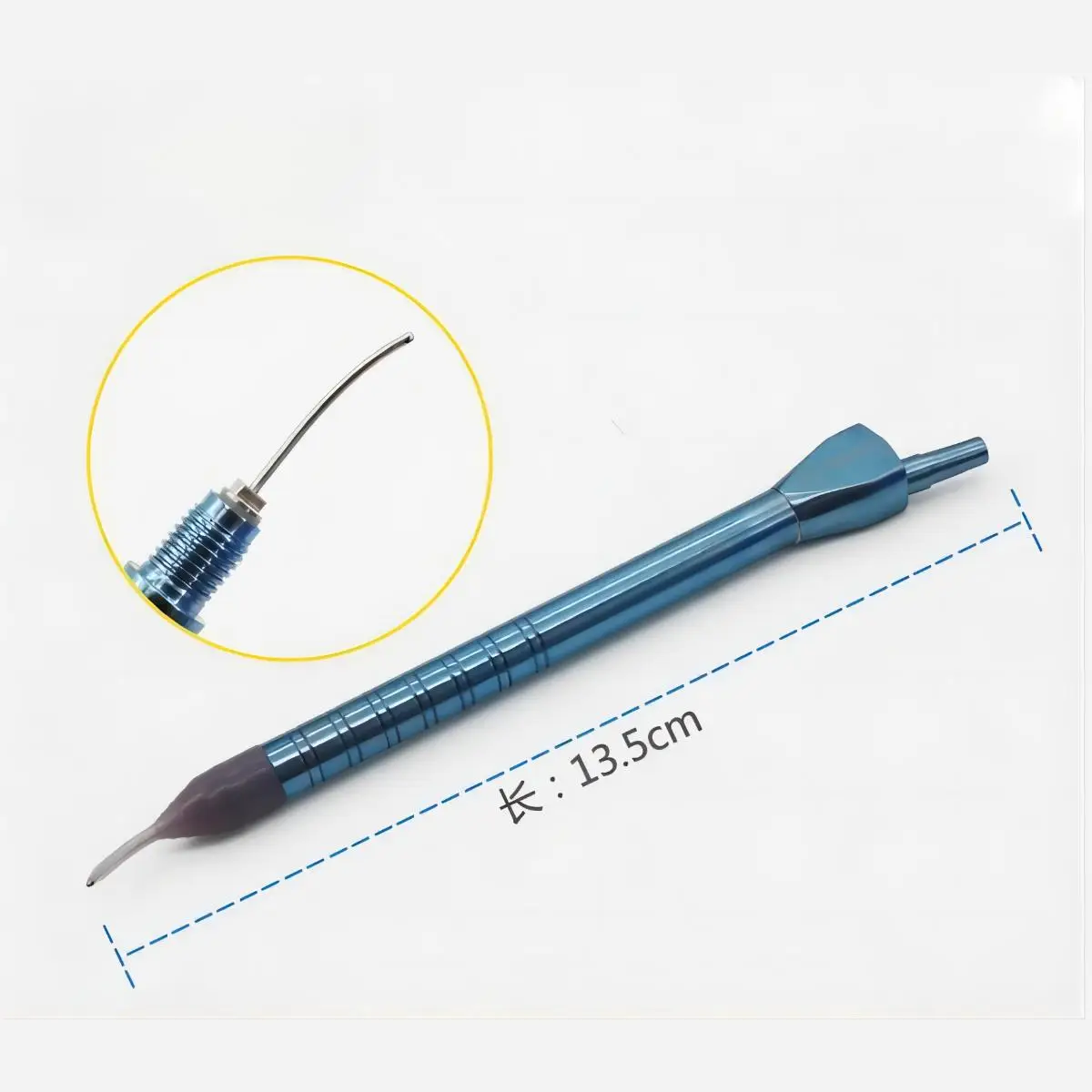 Phaco Handle Titanium Phacoemulsification I/A handpiece for Ophthalmology straight/curved/angled tip with sleeve