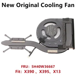 New Original For Laptop Lenovo Thinkpad X390 X395 X13 CPU Cooling Fan Heatsink Radiator Cooler FRU PN:5H40W36666/7/8 01AW746/7/8