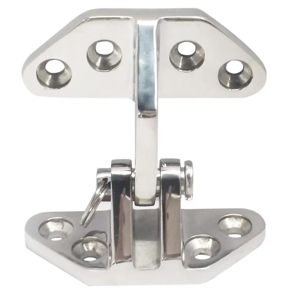 316 Stainless Steel Boat Hinge Shaped Strap Flip Hinge Stainless Steel Hinge Butterfly Hinge Heavy-Duty Furniture Hinge Ship
