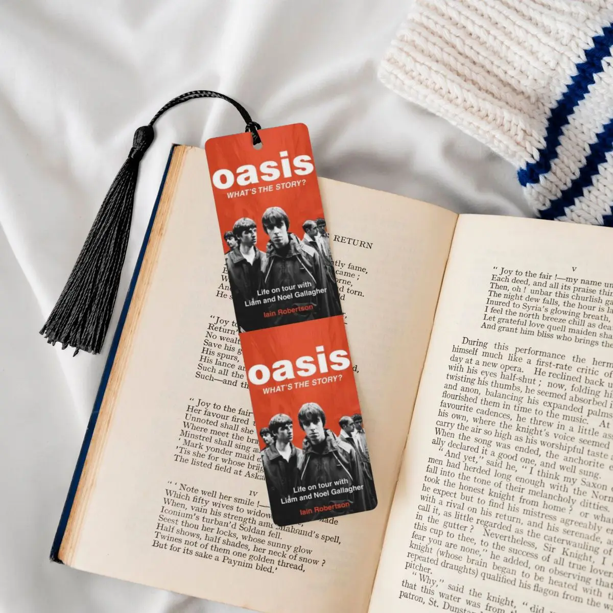 O-Oasises Bookmark For Books Stationery Funny Alternative Rock Band Vintage Reading Accessory Perfect Students Gift Book Mark