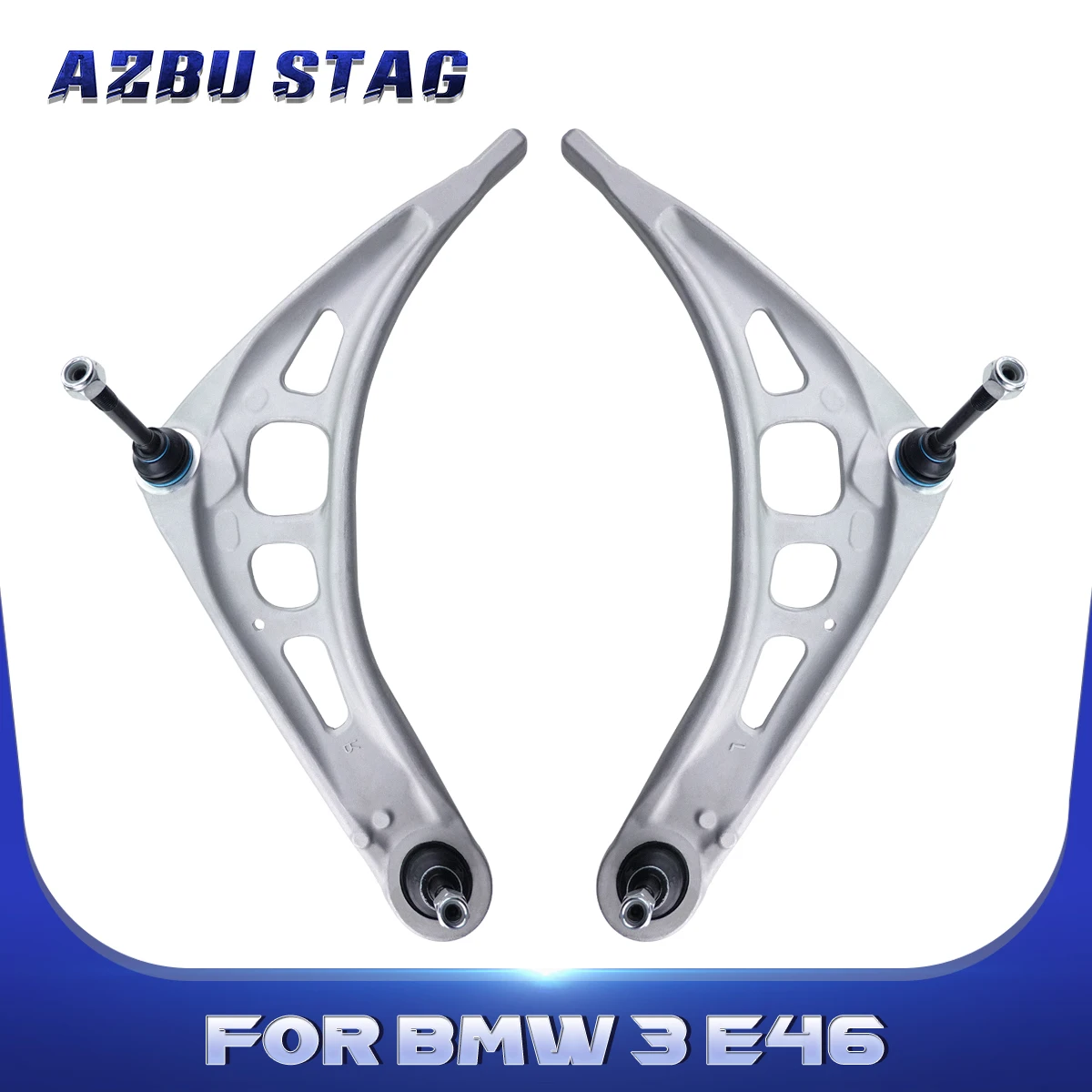 AzbuStag 2Pcs Front Lower Control Arm Suspension Kit for BMW 3 E46 323Ci 323i  325Ci 325i 328Ci 328i 330Ci 330i Z4 1999-2006