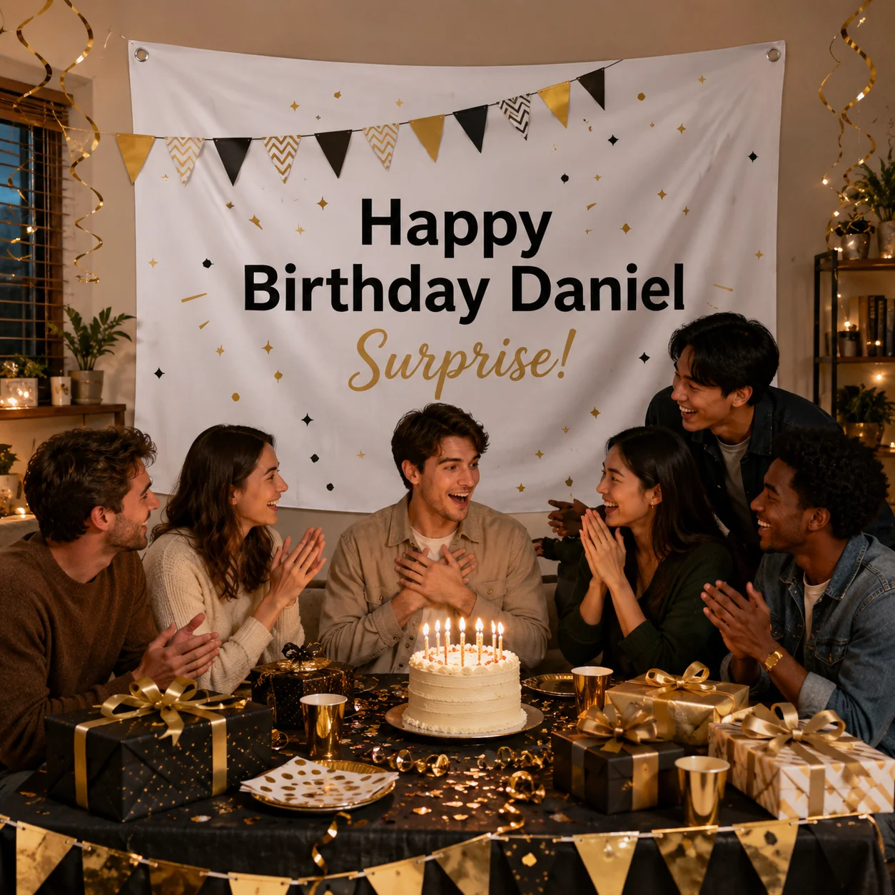 Desk Setup Background - Custom Birthday Backdrop Personalized Photo Party