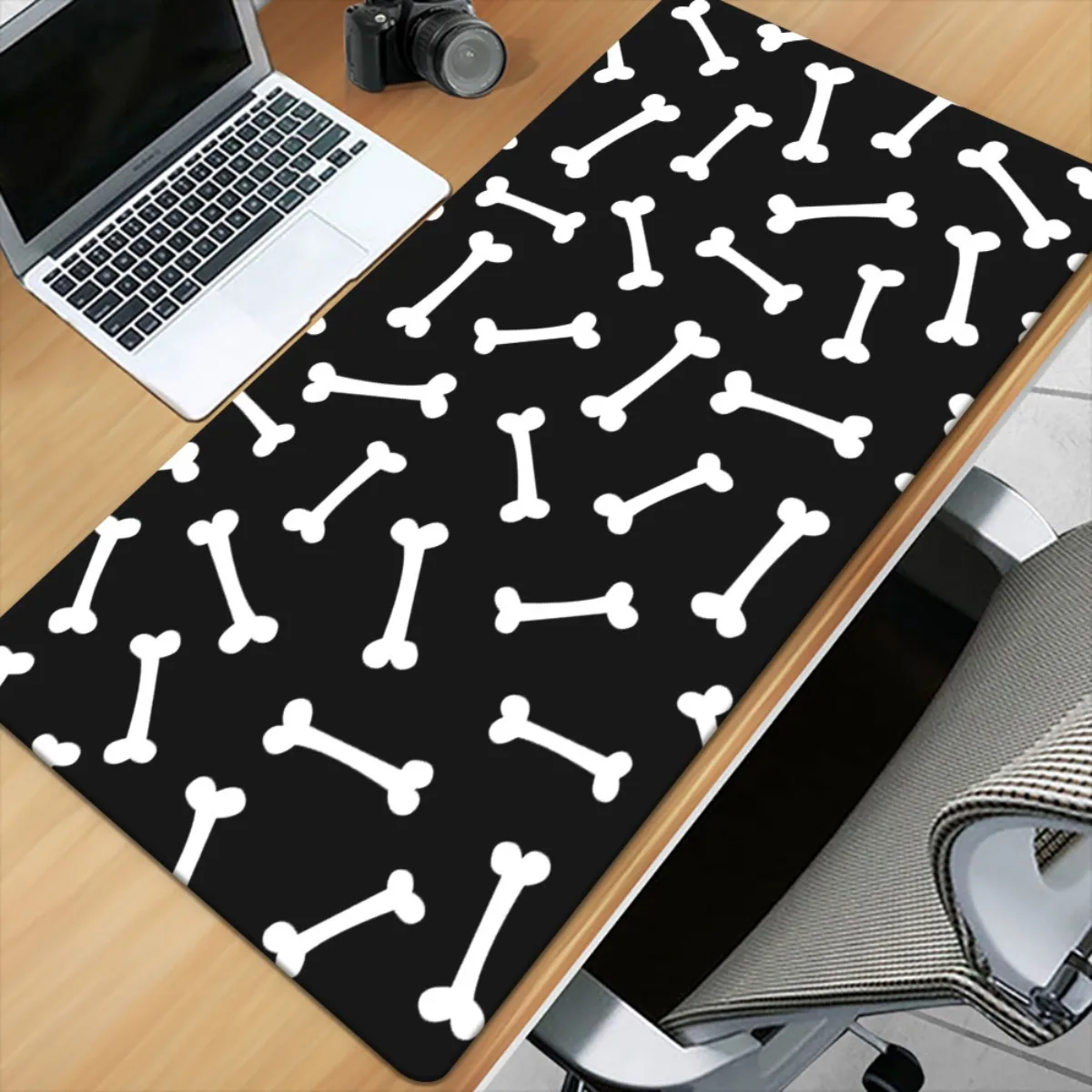 Brand Iron Art XXL Mousepad Bone Black HD Printed Desk Mat Multi Functional Gaming Keyboard Office PC Gamer Desk Pad