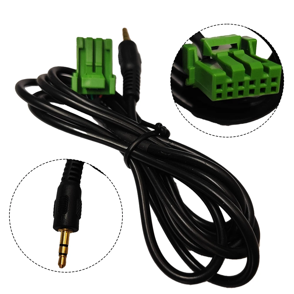 150CM Honda AUX Adapter 3.5mm Socket Cable 12Pin Socket 12V Voltage 150CM Length ABS Material Easy Installation