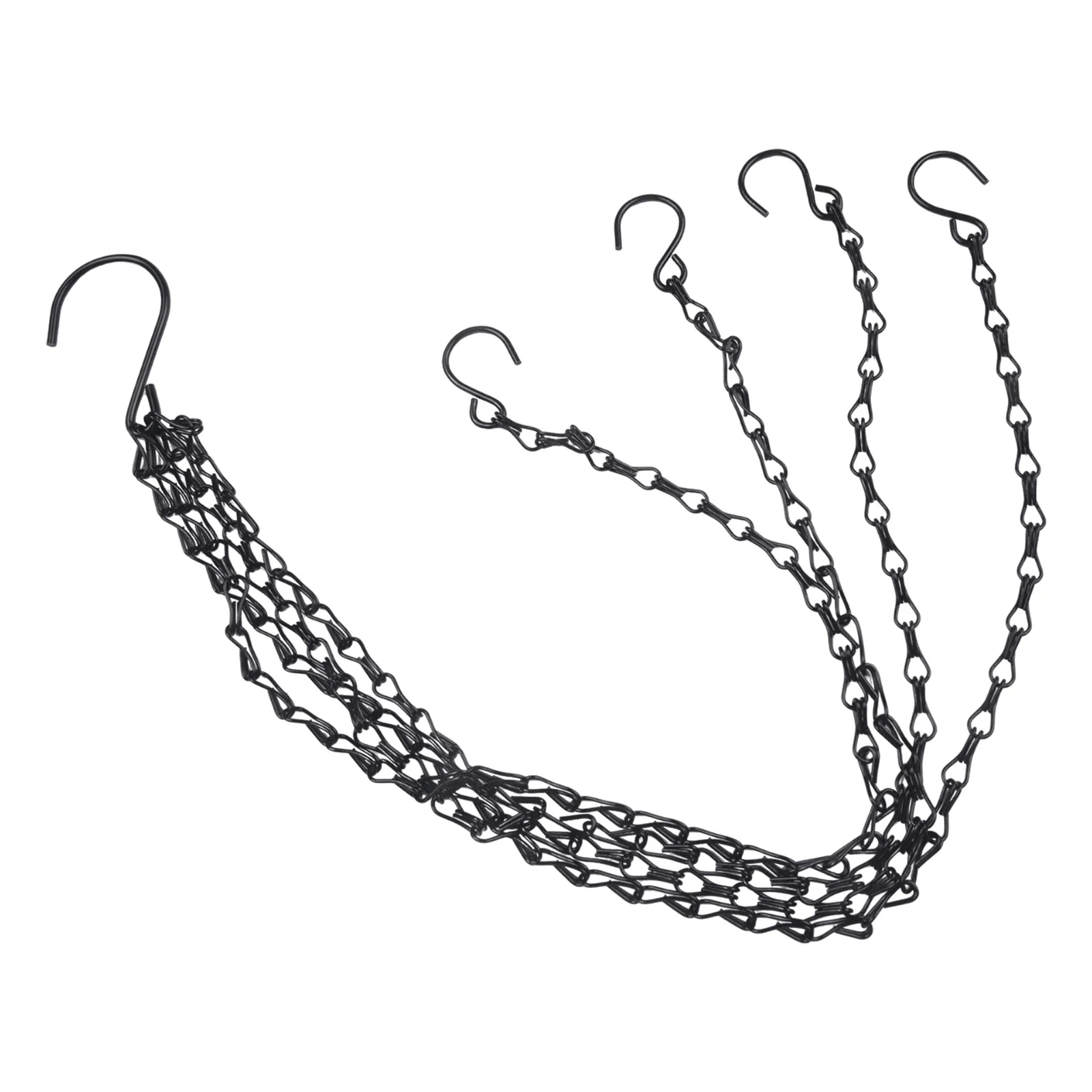 Flower Pot Necklaces Baskets Chains Hanging Basket Chain Black Hanging Chains for Versatile Applications Spruce Up Your Space