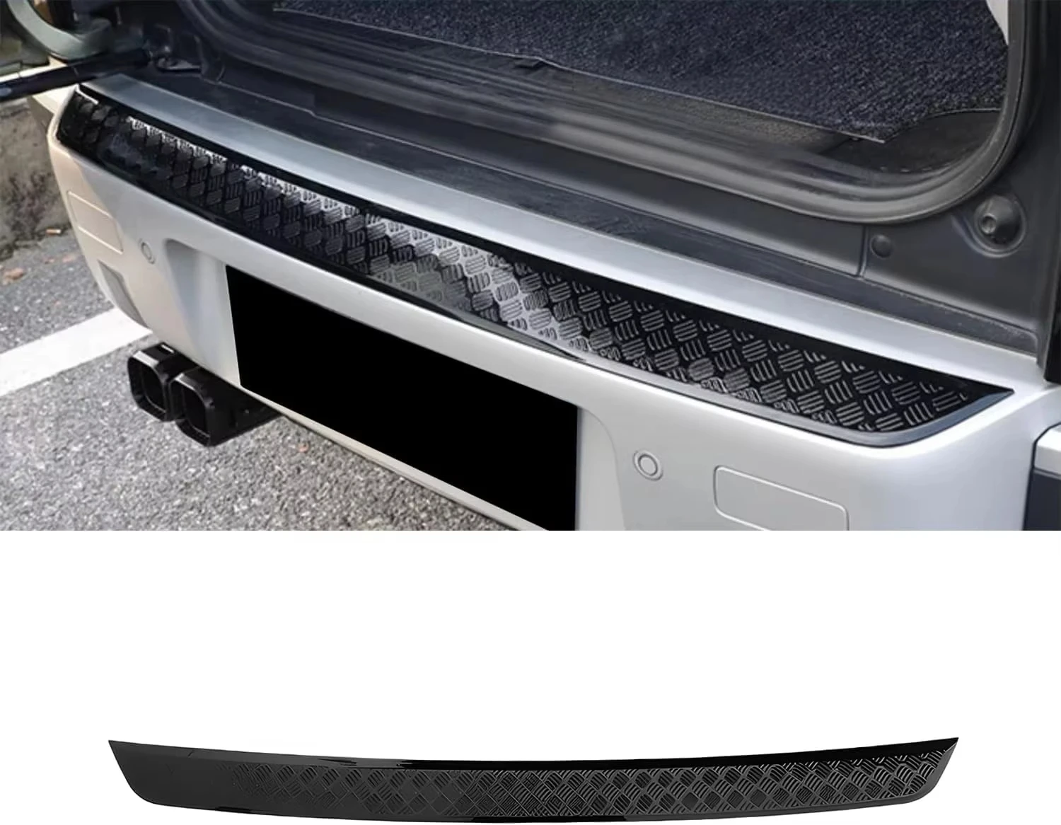 Car Impact Strip For Land Rover Defender 90 110 130 Car Rear Bumper Anti-Scratch Protection Cover Trim Kit Decoration 2020-2025
