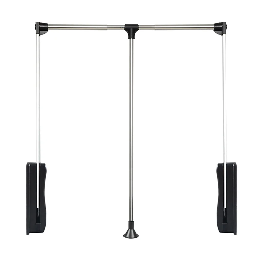 Wardrobe Lifting Clothes Rail Clothes Hanger Damping Buffer Hanger Wardrobe Multifunctional Hardware Rod Load-bearing 12kg