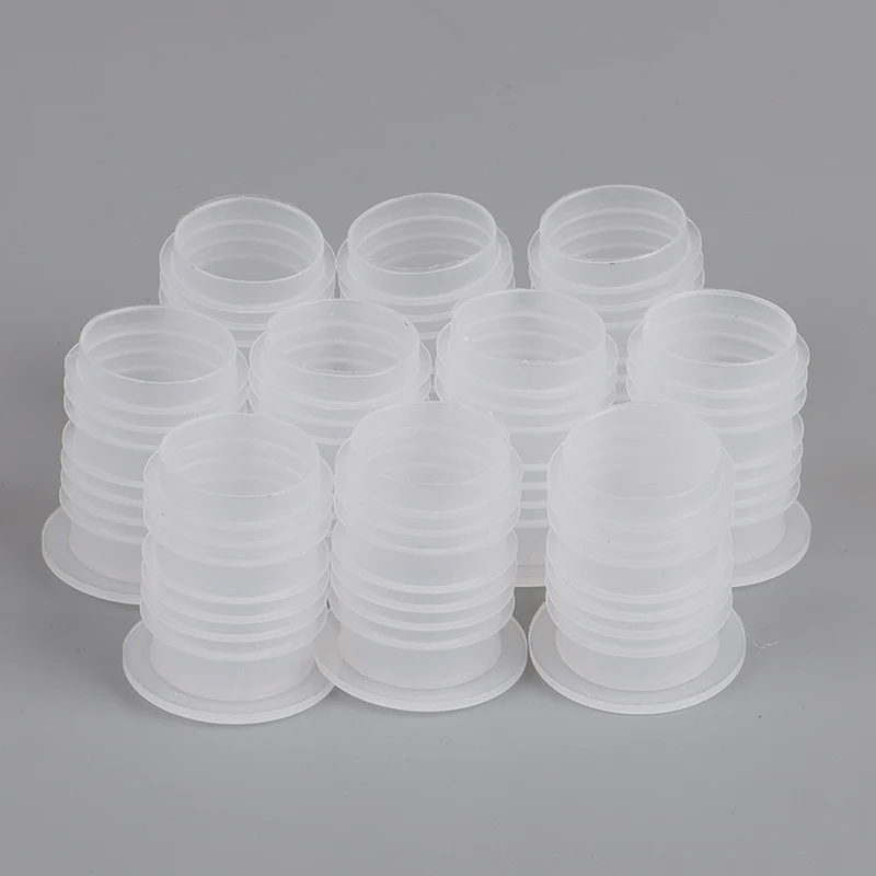 【M】10Pcs Plastic Bottle Cap Red Wine Seal Cap Inside The Salt Bottle Transparent Nut Hole Dust Plug Easy To Pull The Cap