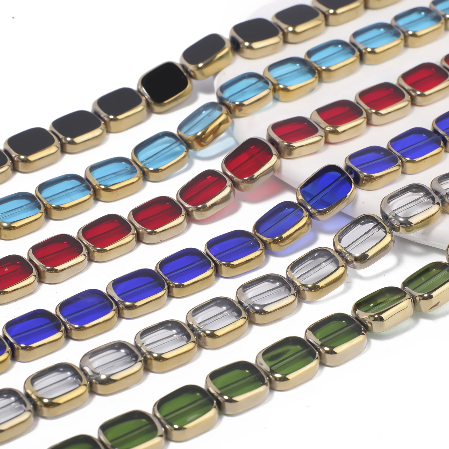 ลูกปัดแก้วทรงสี่เหลี่ยมผืนผ้าข - Seed Bead Tube บทวิจารณ์และราคา
