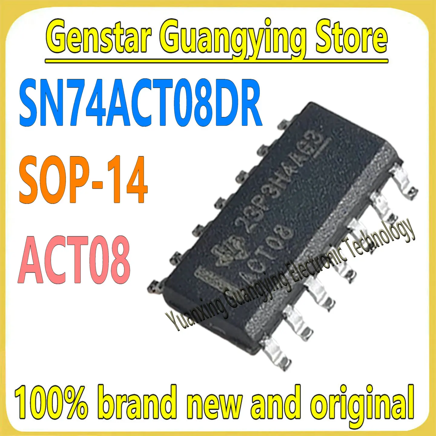(5 Pieces) SN74ACT08DR SN74ACT08 74ACT08 ACT08 SMD SOP-14 Logic Gate and Inverter Chip IC 100% Brand New and Original