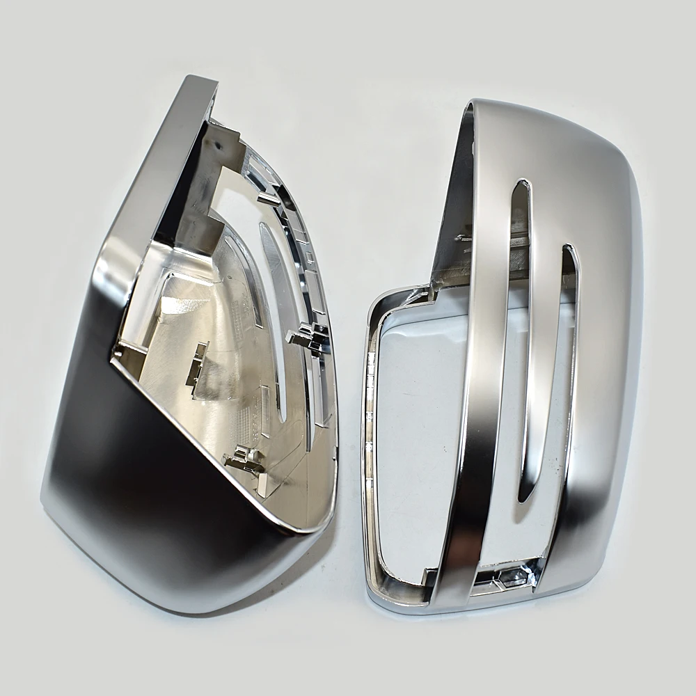 

ANZULWANG матовый хром серебристый боковое зеркало заднего вида накладка крышка корпуса для Mercedes Benz C CLASS W204 E CLASS W212