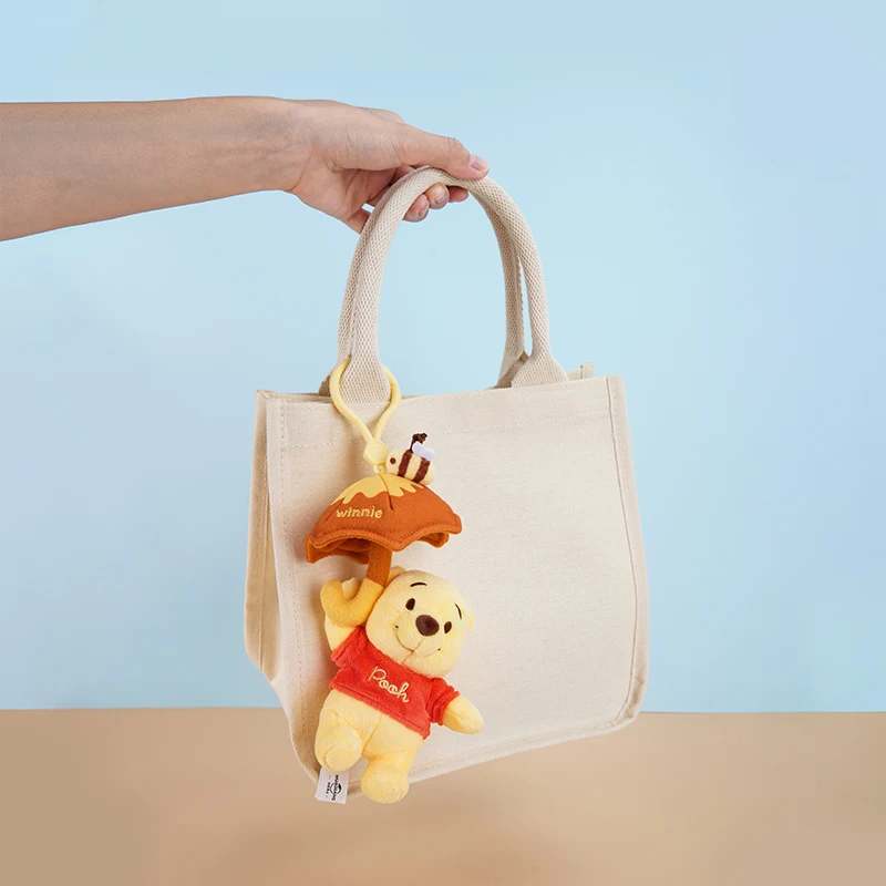 Nuovo Kawaii Disney Potdemiel Peluche Portachiavi Bambola Giocattoli Anime Cartoon Regalo Peluche Farcito Borsa con ciondolo Accessorio Regali di compleanno