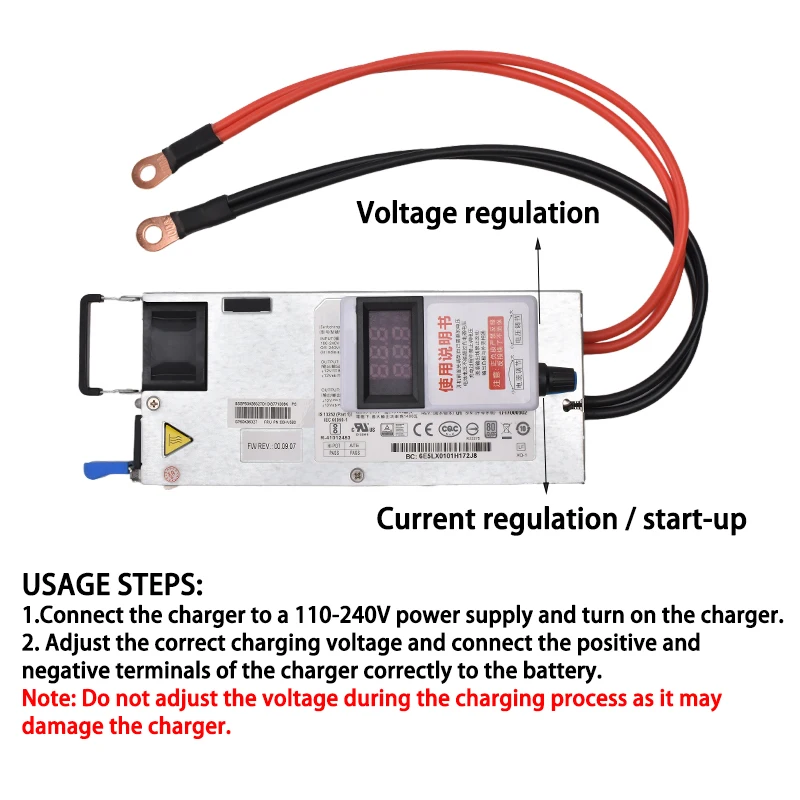 Adjustable Lifepo4 Battery Charger 12v 12.8v 100A 4S 14.6V Lifepo4/12.6V Li-ion Charger for Lithium iron phosphate Battery