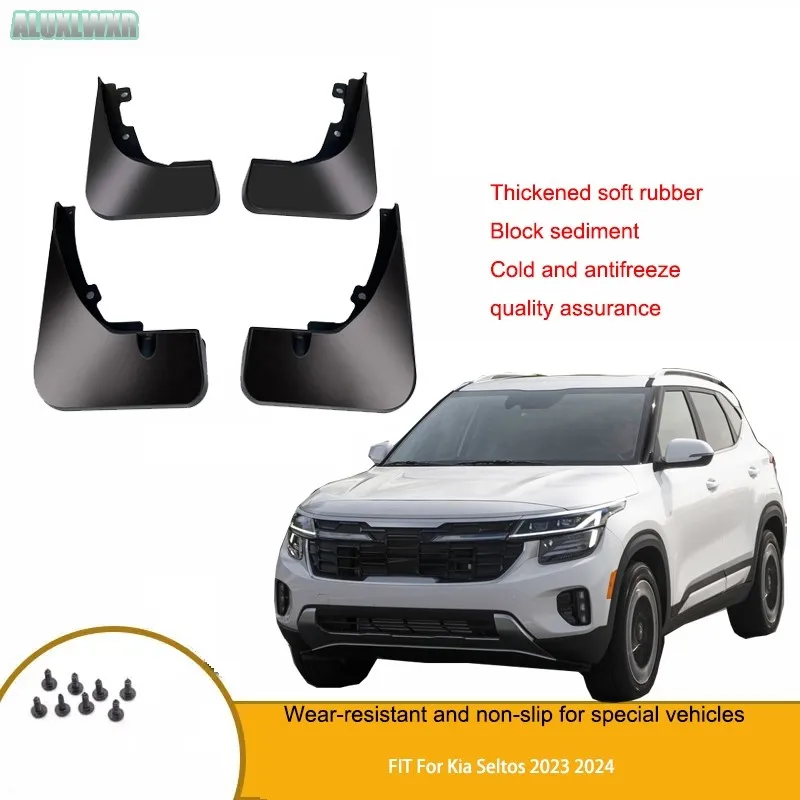 

car-styling Mudguards Mud Flaps Splash Guards Fender Protector Cover Auto FIT For Kia Seltos 2023 2024 Car Accessories