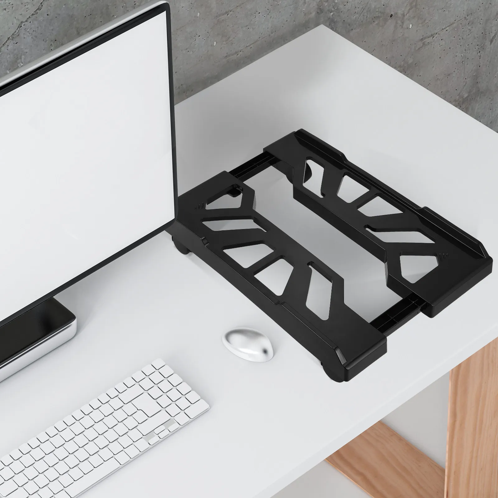 

Mobile CPU Stand with Wheels and Telescopic Design for Desktop Tower Pc Floor Mount Under Desk Computer Stand Gaming Office Use