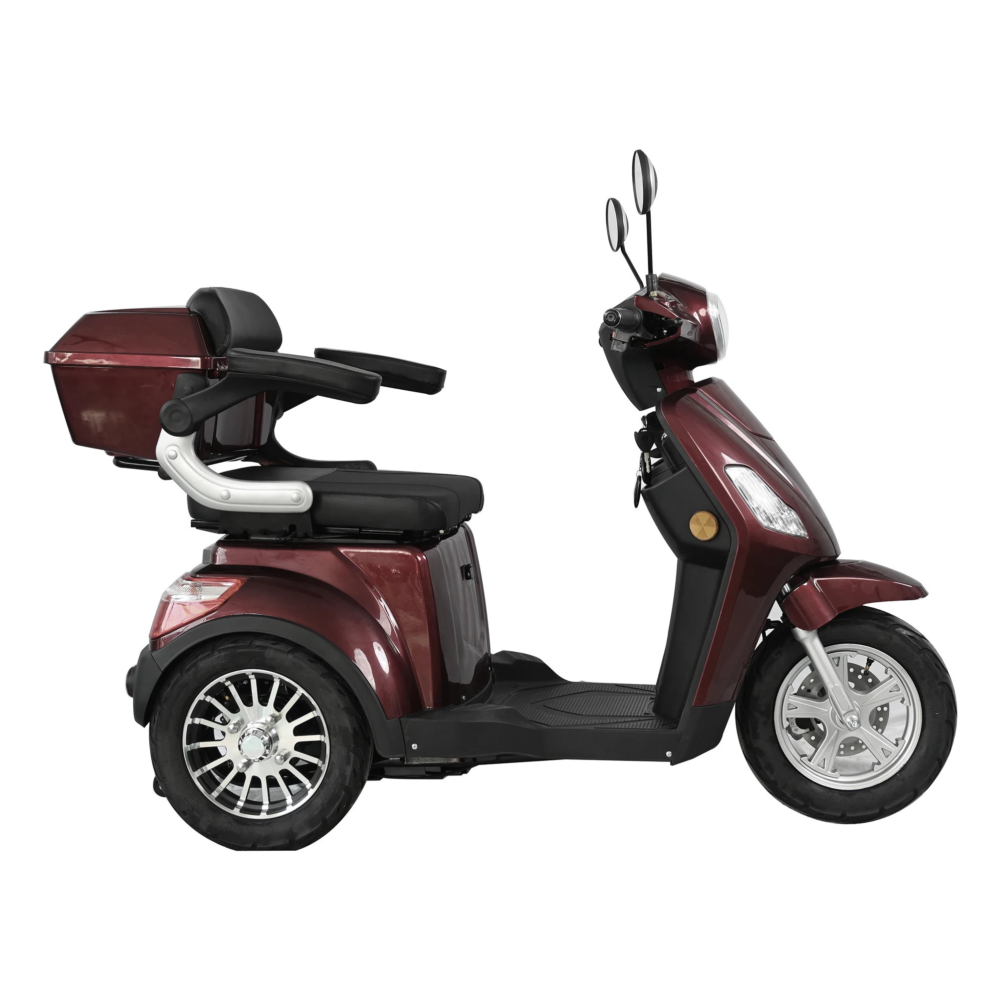 STLF Factory Direct Sales Adult Three Wheel Electric Tricycle60V 50-70km/h Speed Open Body DOT Certified Storage Box for Elderly