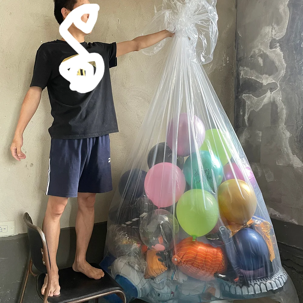 

Thickening Huge Size Balloon Bag for Transport Clear Large Big Plastic Ballon Bag Tool Christmas Tree Disposal and Storage Bag