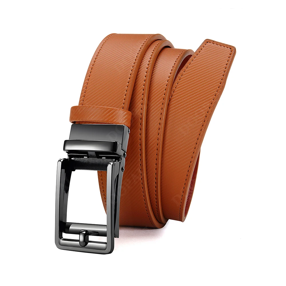 

New Metal Anti Pull Ratchet Square Belt Sliding Buckle, High-quality Cowhide Leather High-end Men's Business Belt/waist Belt