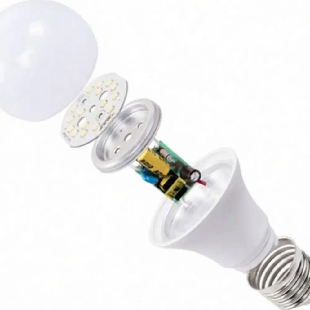 Home LED Bulb A60 E27 B22 3W To 24W Lamp Energy Saving Plastic Aluminum Cooling Structure High Lumen Indoor Illumination