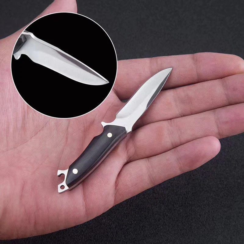 EDC Portable Mini Pocket Knife,Sharp of the Courier Knife with Scabbard,Keychain Decoration,Used to Open a Box