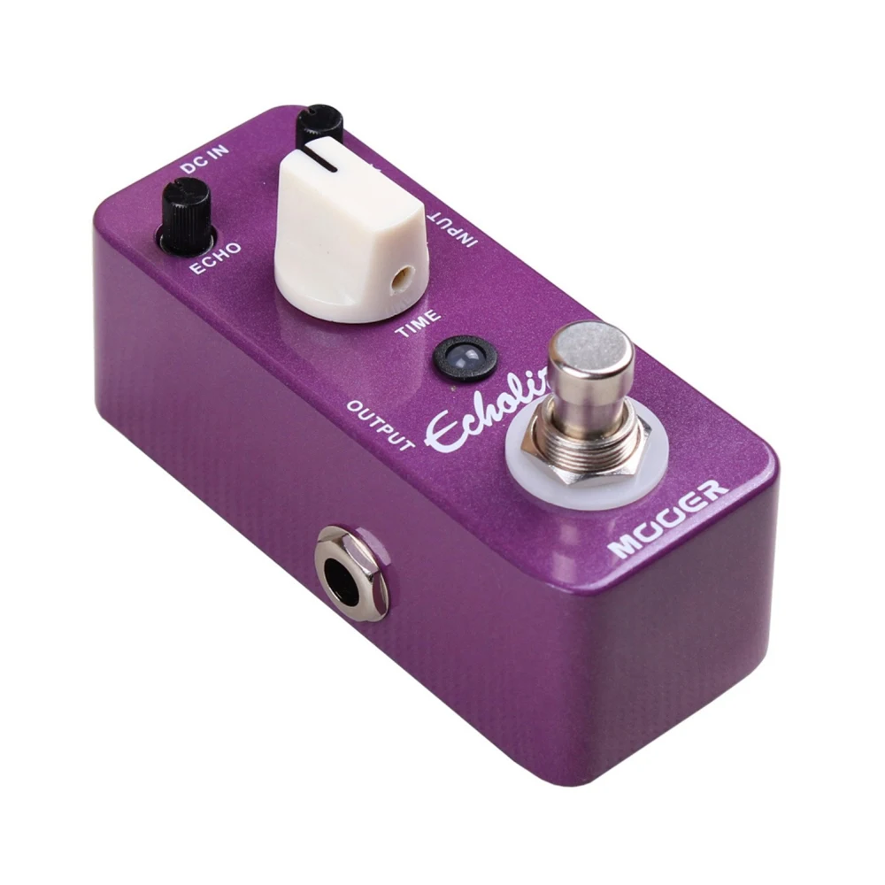 MOOER Echolizer Guitar Effects Pedal Delay 25ms-600ms Delay Time True Bypass Metal Shell Micro Pedal Guitar Parts Accessories