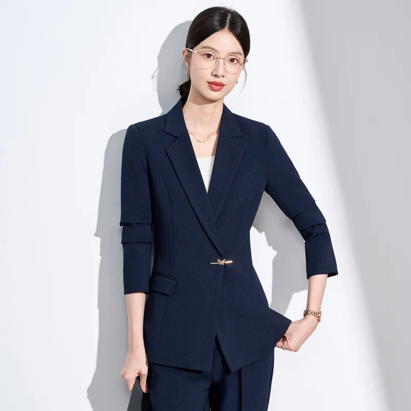 Professional suit set for autumn and winter, new high-end hotel receptionist workwear, elegant jewelry store sales work uniform