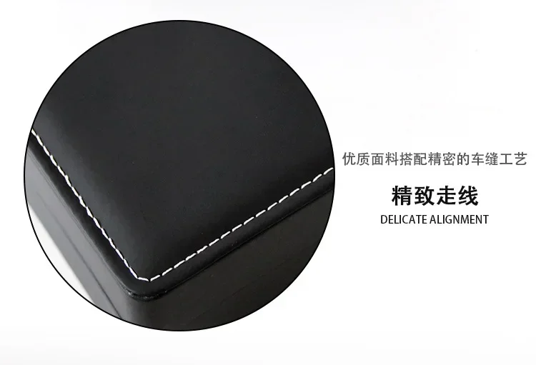 Lnofxas Black Single Watch Gift Box with Pillow PU Leather Wristwatch Display Case Organizer for Men Clamshell leather watchcase