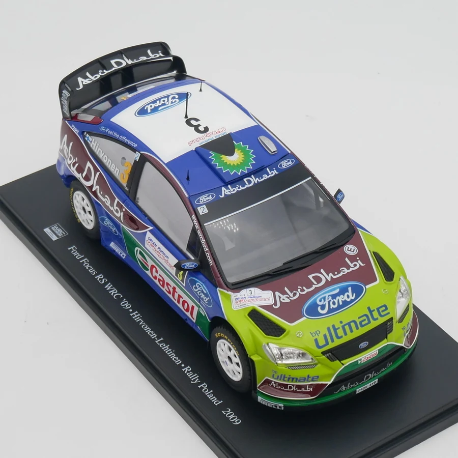 Ixo 1:24 Scale Diecast Alloy Ford Focus RS WRC 2009 Racing Toy Car Model Classics Adult Collection Souvenir Gifts Static Display