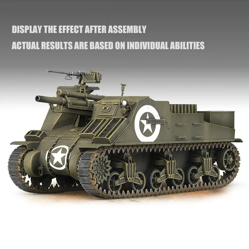 Academy Assembly Tank Model Kit 13210 M7 Priest 105MM Self Propelled howitzer 1/35