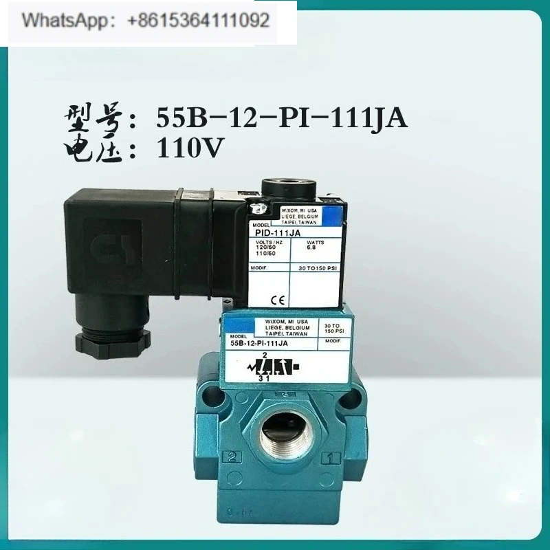 

Solenoid valve 55B-12-PI-111/121JA Punch pilot valve 117B-611BA//JJ