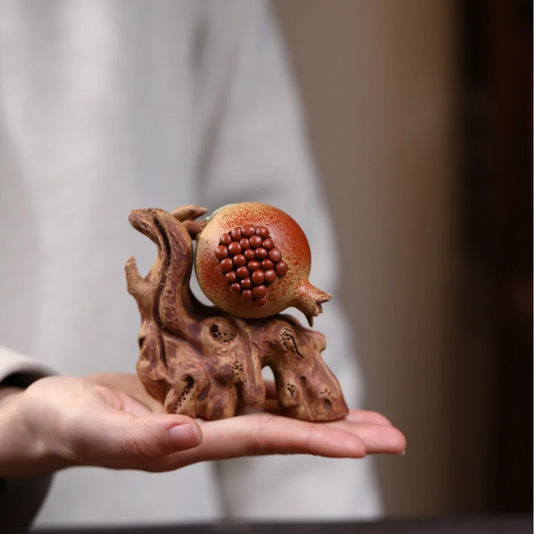 New Pomegranate For Home Ceremony Accessories, Creative Table Entrance Tea Tray Decoration, Multi-Seed Multi-Blessing Exquisite
