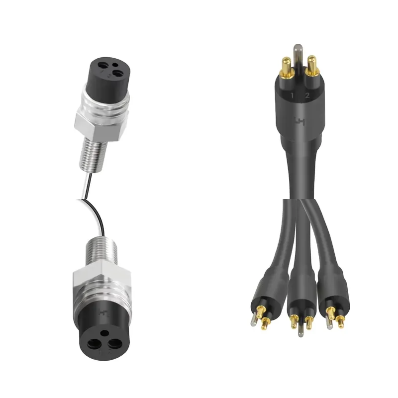MCIL2M/MCBH2FSS Ip69 2 Pins Submarine Subsea Waterproof Male Plug Female Socket Electrical Connector