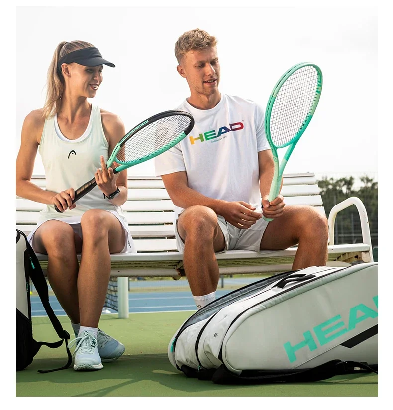 HEAD Tour Black Large Capacity for 4-5 Rackets Shoulder Tennis Sports Racket Bag Court Bag Without Shoes Compartment Tennis Bag