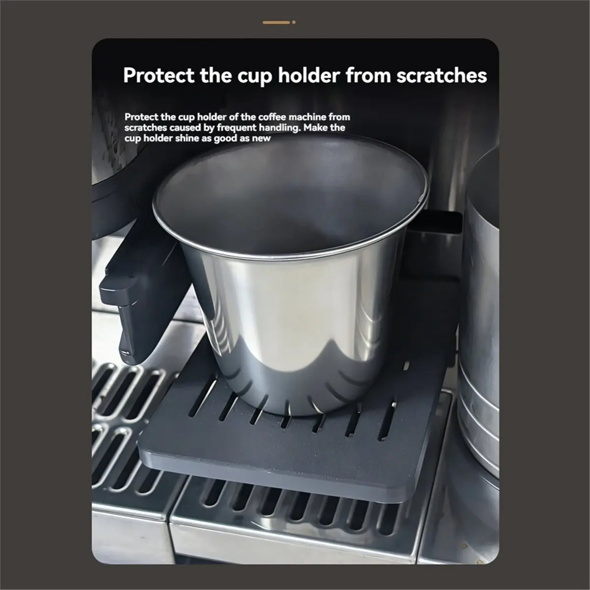 Compatible Cup Tray Protector+Brew Head Seal Ring for ES601/ES655/ES701 Espresso Machine Anti Scratch Drip Tray Cover Mat