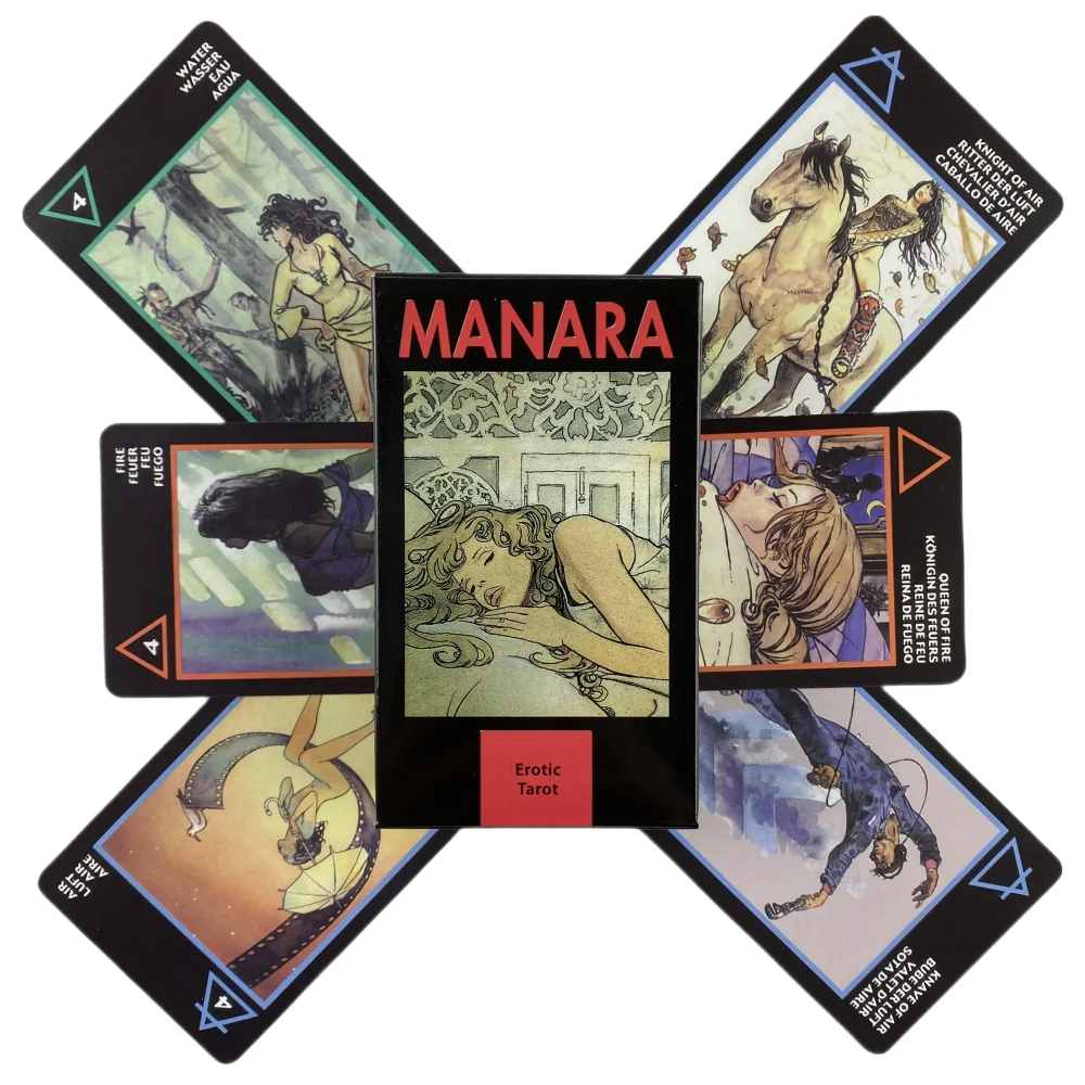 Manara Tarot karty talia wyrocznia angielskie wizje wróżbiarstwo edycja gry