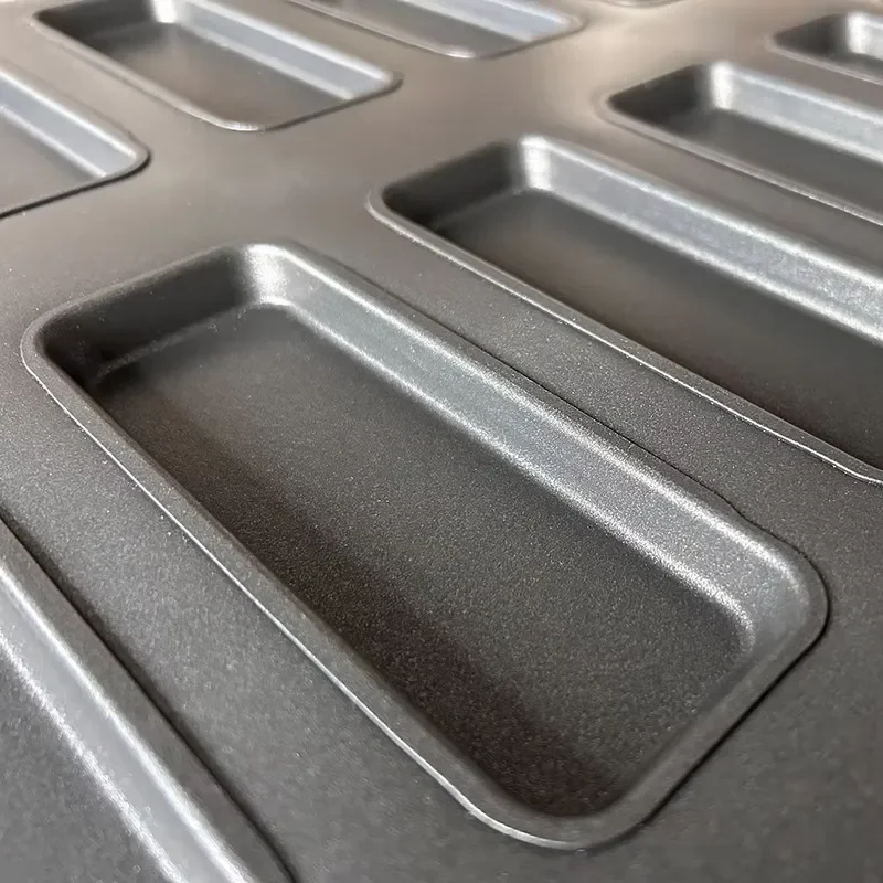 30 Cavity Hot Dog Baking Pan 600x800x32mm Aluminum Coated Steel Non Stick Square Bread Mold Commercial Oven Tray Custom Size