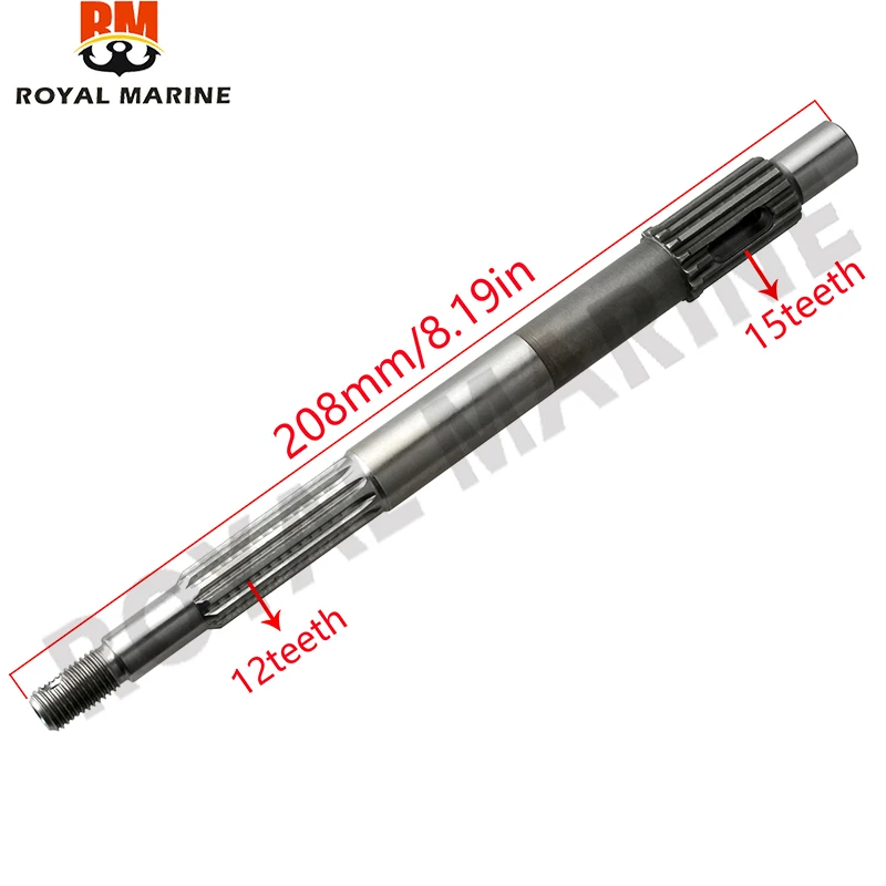 

3B2-64211-0 3B264-2110M Propeller Shaft for Tohatsu Nissan Outboard Engine 2-Stroke 6HP 8HP 9.8HP Boat Motor 3B2-64211 3V1-64211