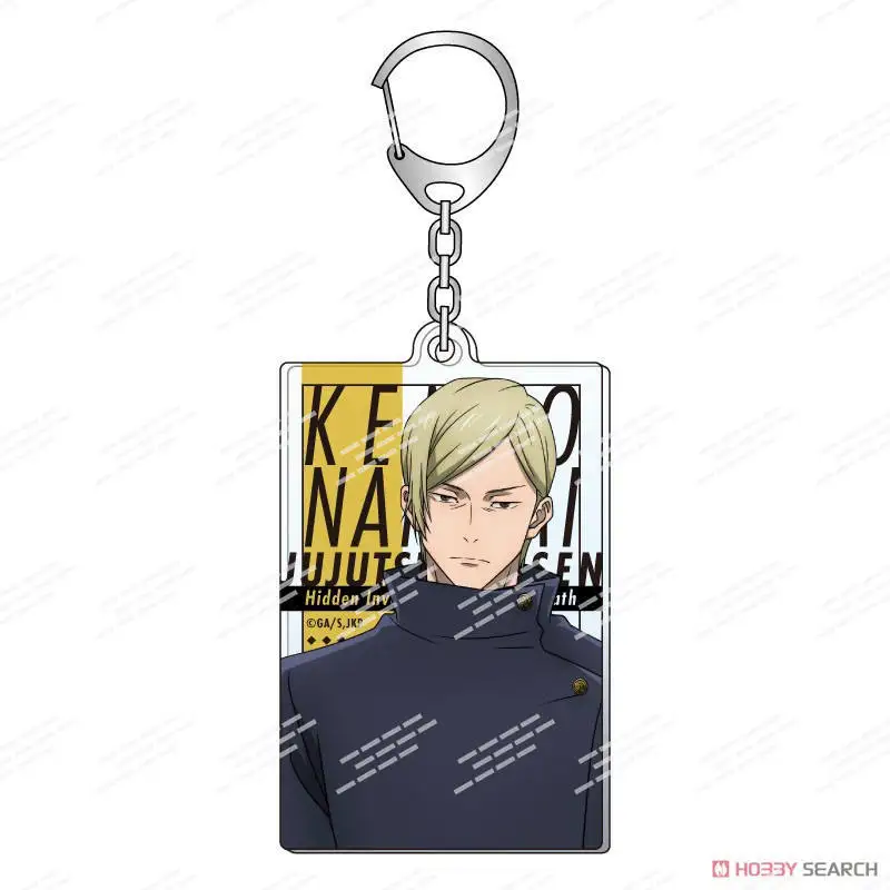 Jujutsu Line Anime Figuren Gegenseitige Hilfe Satoru Shimo zu Karu Kinderspion Acryl Schlüsselanhänger Fushiguro Toji Charakter Schlüsselanhänger Tasche Anhänger Spielzeug