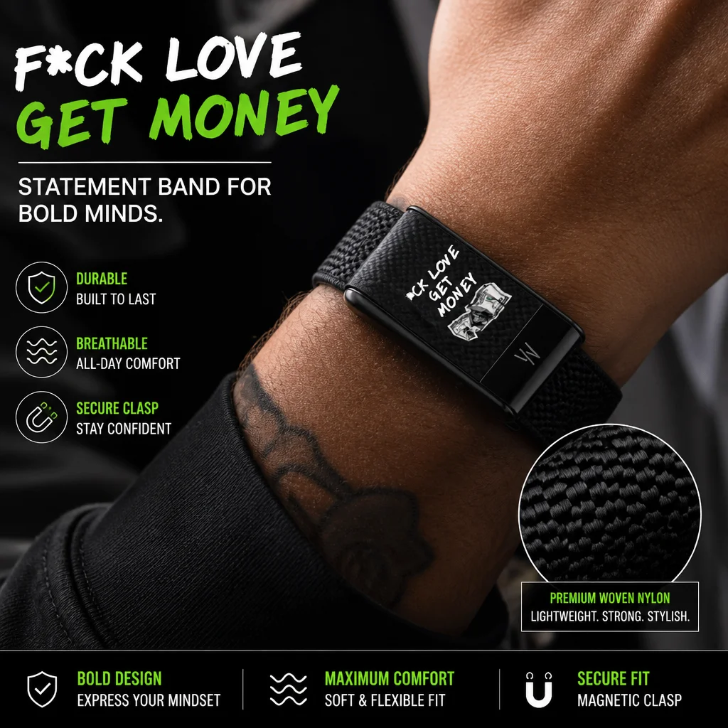 WHOOP 5.0 Compatible Black Printed Nylon Sport Band Crown Pattern Slogan Strap Breathable Replacement Wristband Accessories
