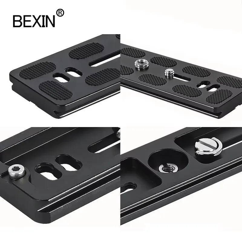 BEXIN Quick Release Plate Tripod Mount Adapter Universal Aluminum Alloy with 1/4 Screw for Benro Arca Swiss Ball Head and Camera