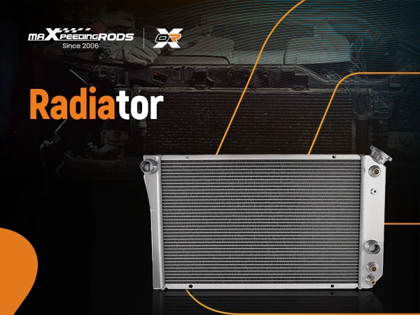 Aluminum 3 Row Radiator for Chevrolet Corvette 5.7L 1984-1990 CU3052026 CU3053501 CU3055309
