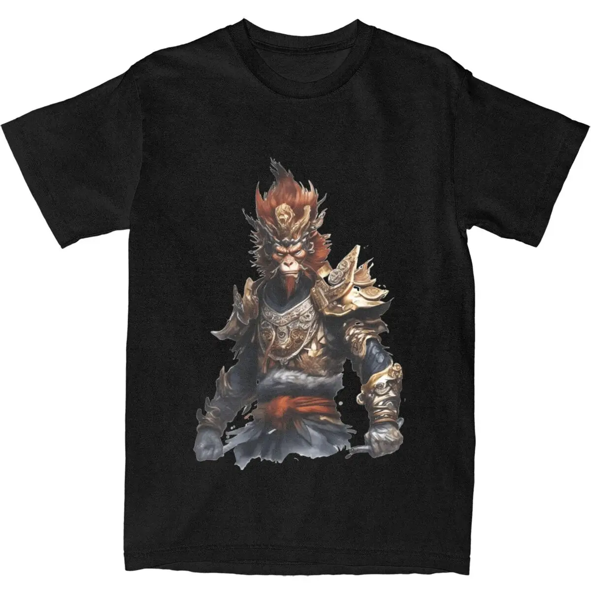 Men's Black Myth Wukong Sun Wukong The Monkey King T Shirts Hot Game Cotton Tops Short Sleeve T-Shirt Tee Shirt Plus Size