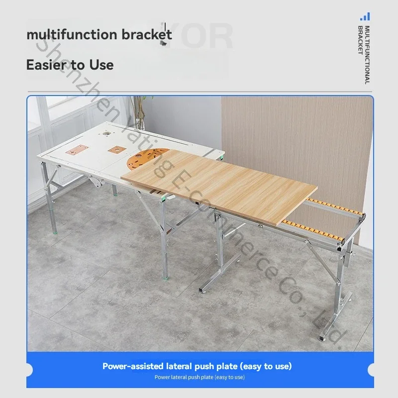 Slide rail edge banding machine auxiliary support,single row woodworking material rack,thickened folding saw table material rack