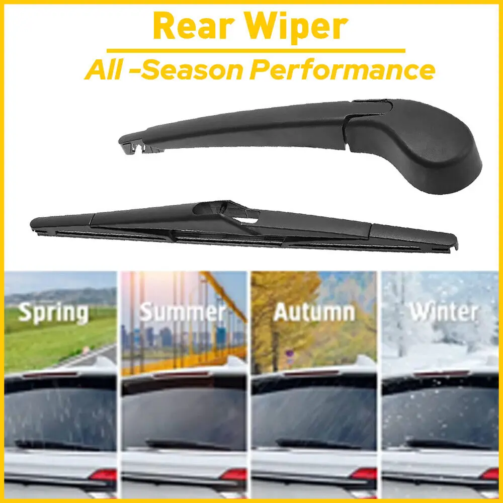 

Rear Wiper Arm With Blade Smoothly All Seasons Back Window Wiper Arm Blade Compatible for 2012 2013 2014 2015 2016 2017 2018