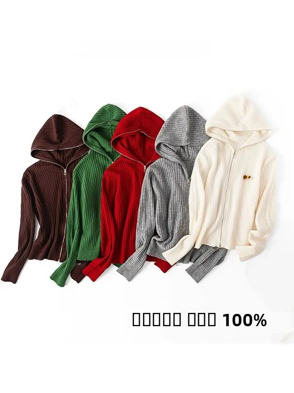 

Осенне-зимняя новинка: корейский стиль, универсальный свитшот с вертикальными полосками, полностью шерстяной, для многослойных образов, повседневный, женский, вязаный.