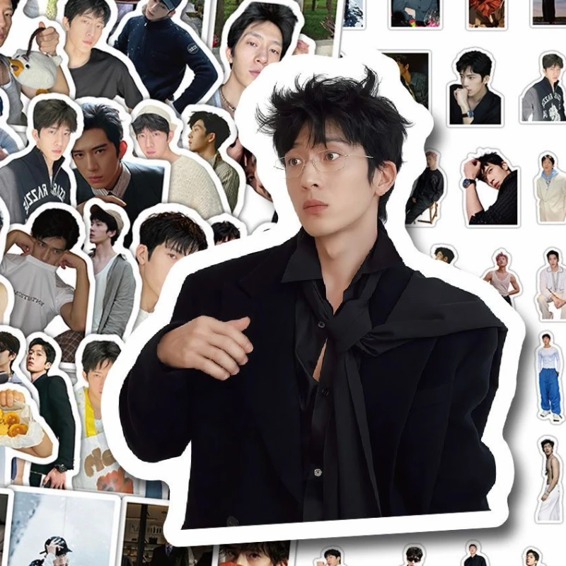 56PC/SET Jing Boran Sun Qian TV The Early Spring Luke Luan Nian Drama Stills Hand Account Materials Notebook Cup DIY Stickers